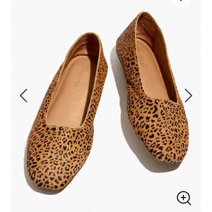 Madewell Leopard Calf Hair Flat NWOT
